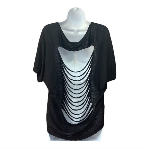 SzXL Dots Sliced Back Love Top - Picture 3 of 6